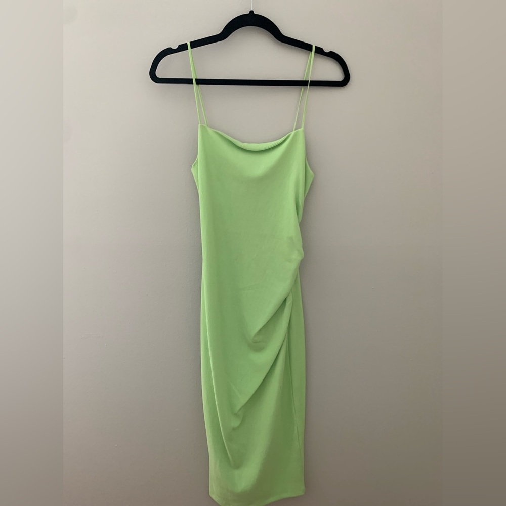 Zara Light Green Midi Dress